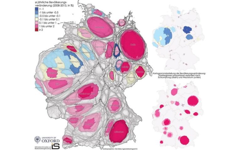 Urbane Veränderungsprozesse grafisch dargestellt
