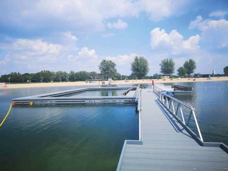 Barrierefreie schwimmen in der Xantener „Südsee“