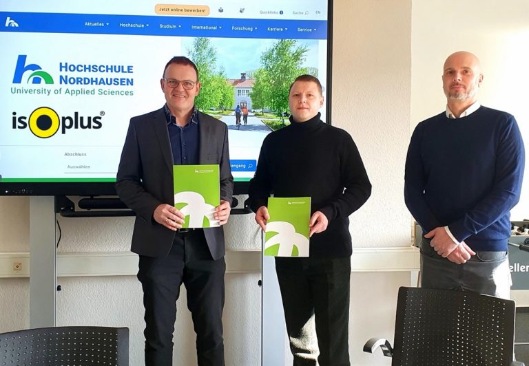 Partnerschaft für Lehre und Forschung: Hochschule Nordhausen kooperiert mit isoplus Fernwärmetechnik GmbH