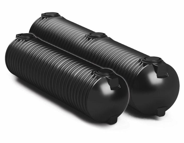 Zylindrische PE-Wassertanks im REWATEC© SMART Design