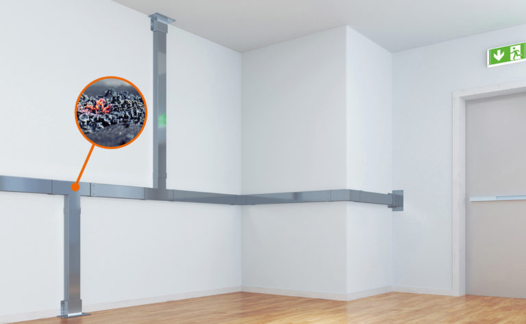 Hager Brandschutzkanal FWK Plus mit Gutachten für vertikale Montage